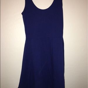 A short dark blue dress. Very comfortable and soft